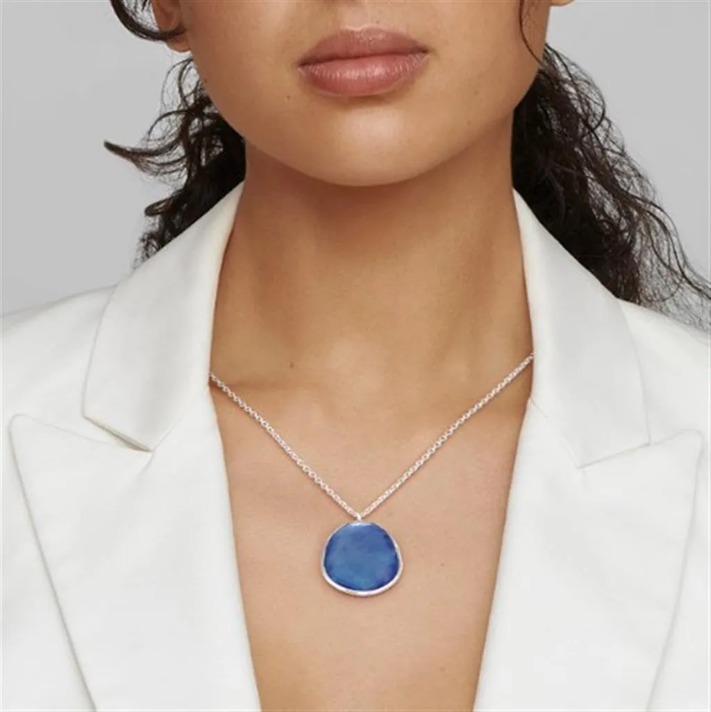 Ippolita Sterling Silver Mother-of-Pearl Rock Candy Cushion-Cut Pendant Necklace