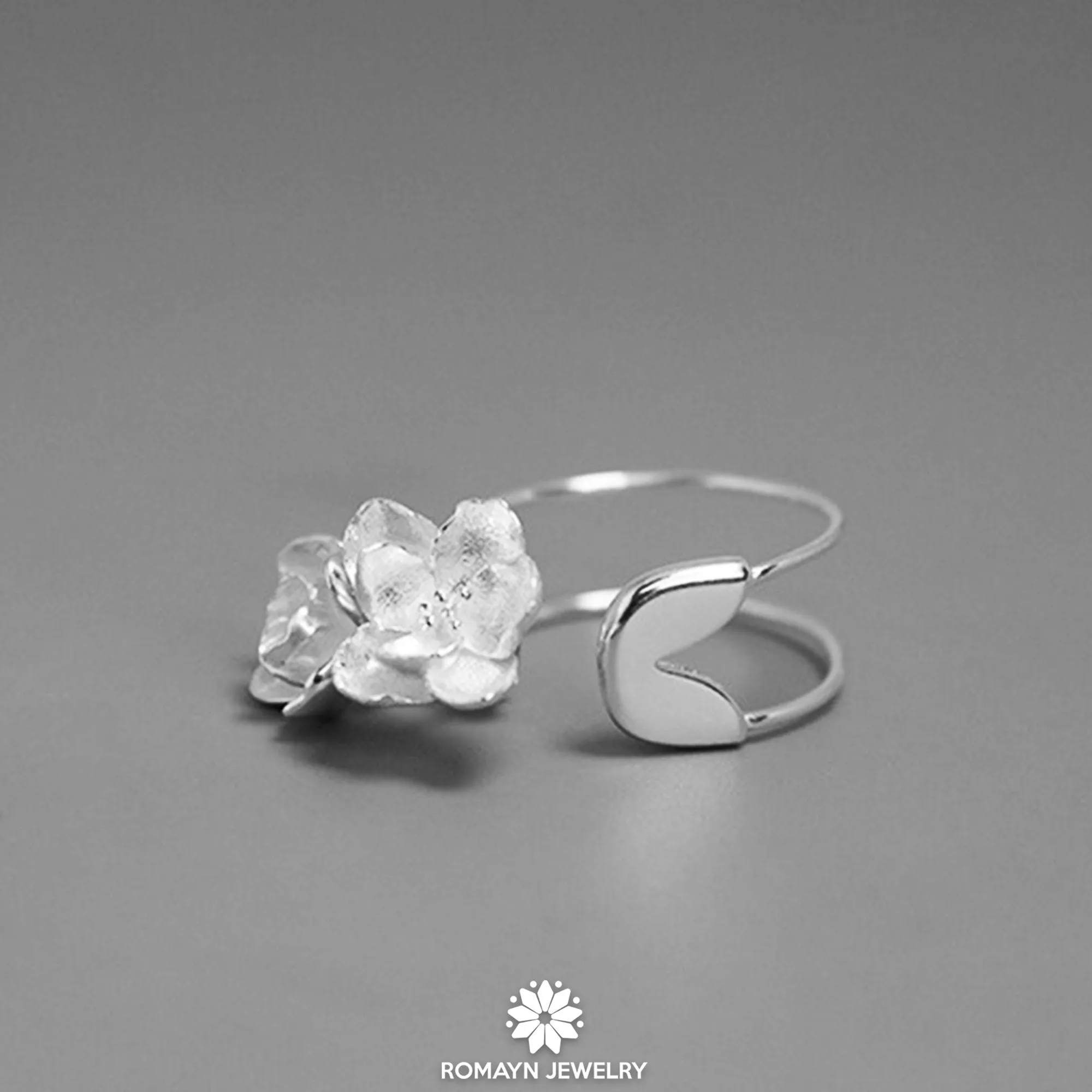 Jasmine Flower Pin Ring