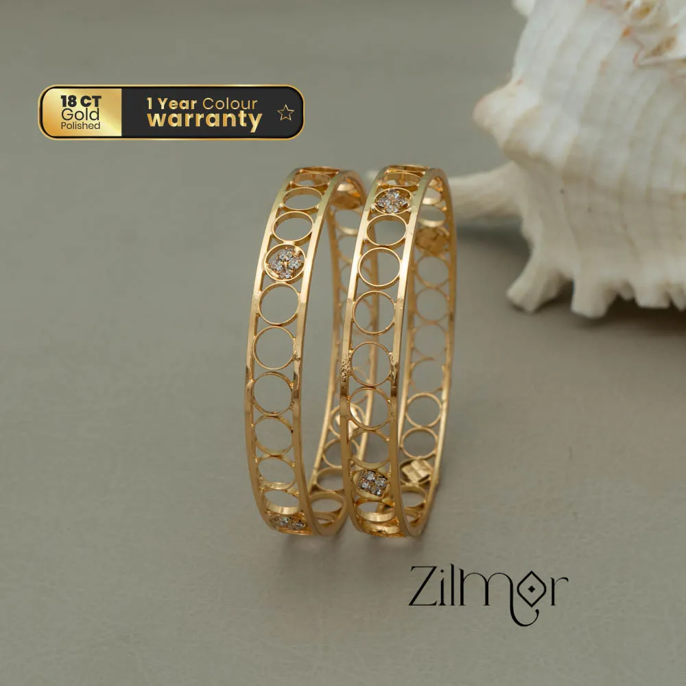 KF101045 - AD stone Bangle (Pair)