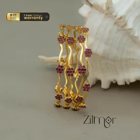 KF101661 - Gold Plated AD Bangles