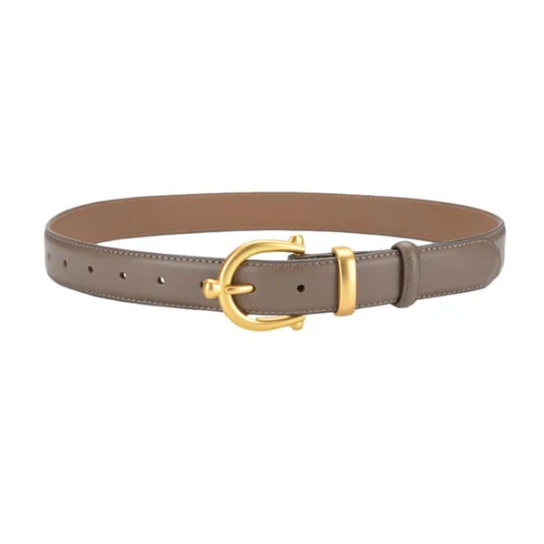 Khaki Women Genuine Leather Belt 卡其女士真皮皮带 KCBELT1053c