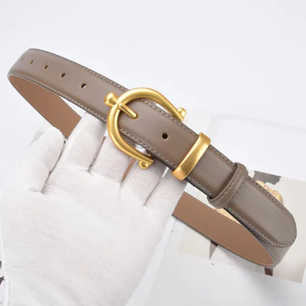 Khaki Women Genuine Leather Belt 卡其女士真皮皮带 KCBELT1053c