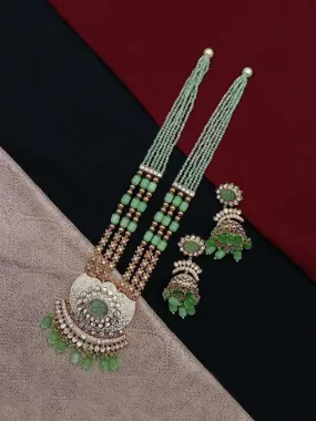 Kundan Rajwadi Pendent Jewellery Set