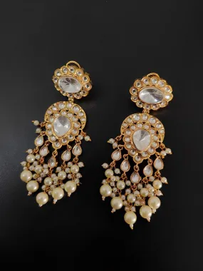 Kundan Studded Dangler Earrings