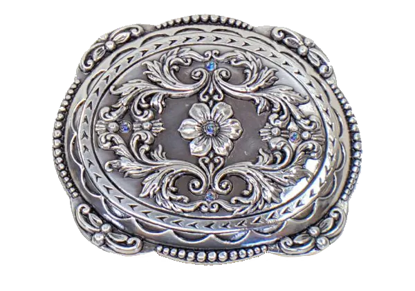 Ladies Floral Western Buckle