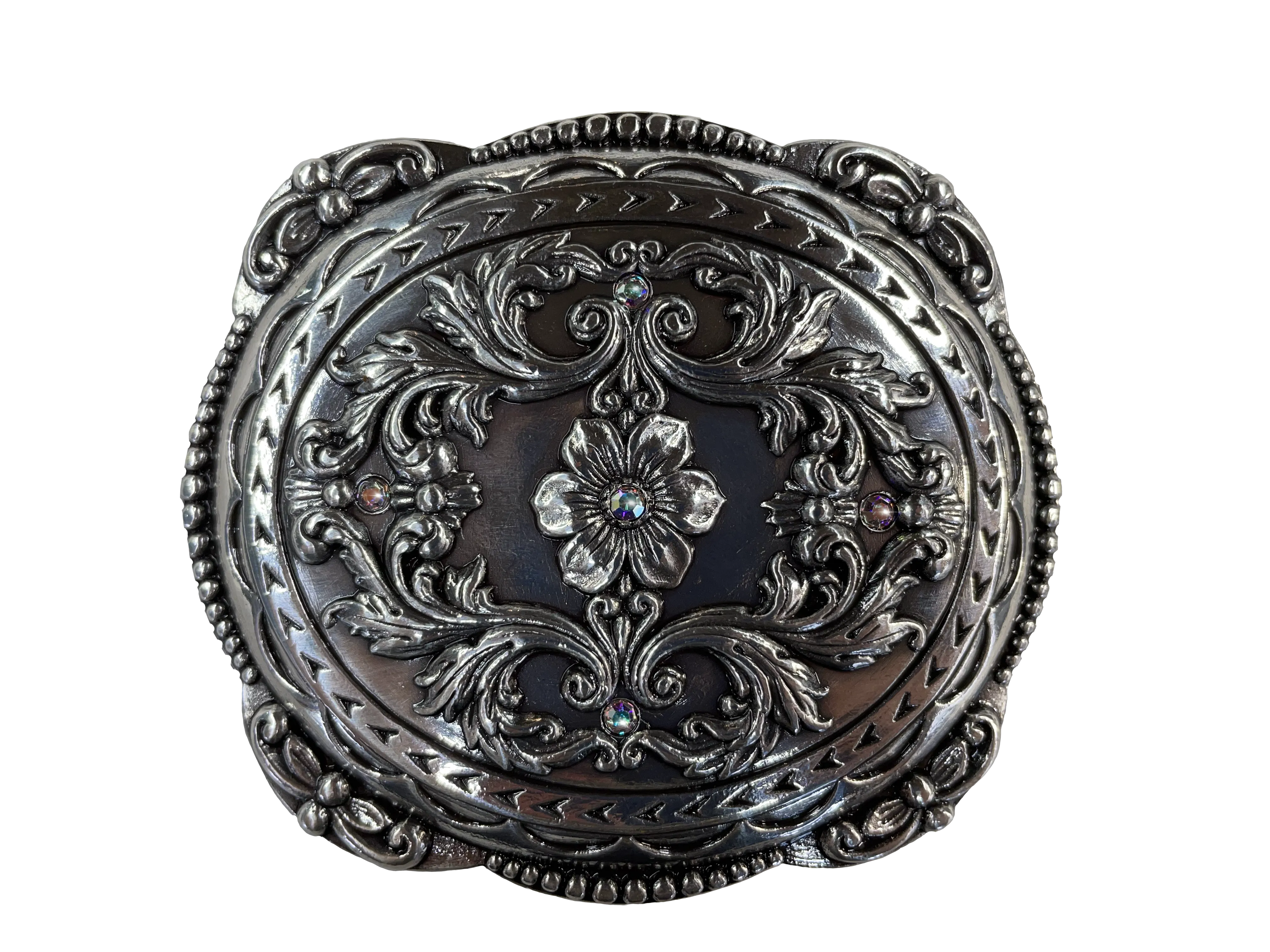 Ladies Floral Western Buckle