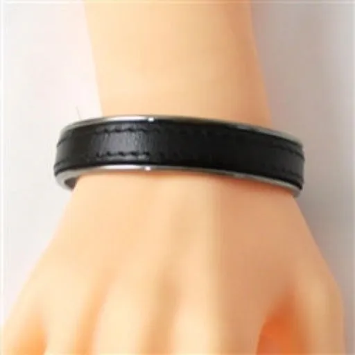 Leather Cuff Bangle Bracelet