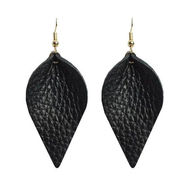 Leather earrings