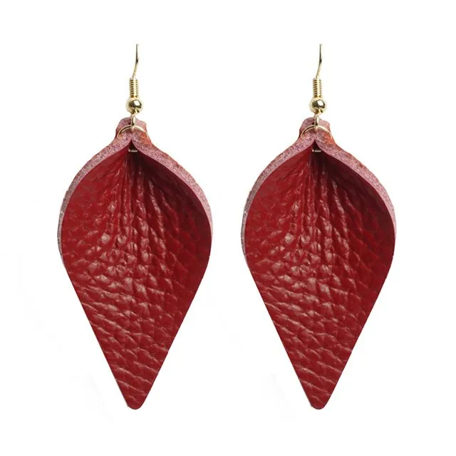 Leather earrings