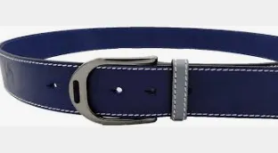 Lilo- Custom Belts 1.25" Gun Metal Stirrup