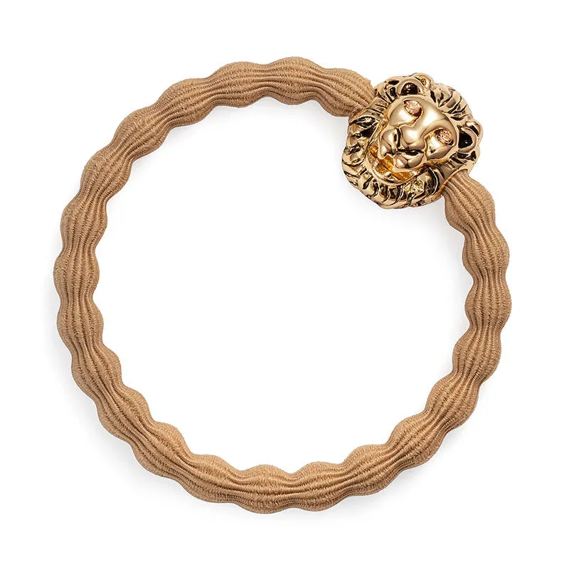 Lion's Head Bling Bangle Band | Camel