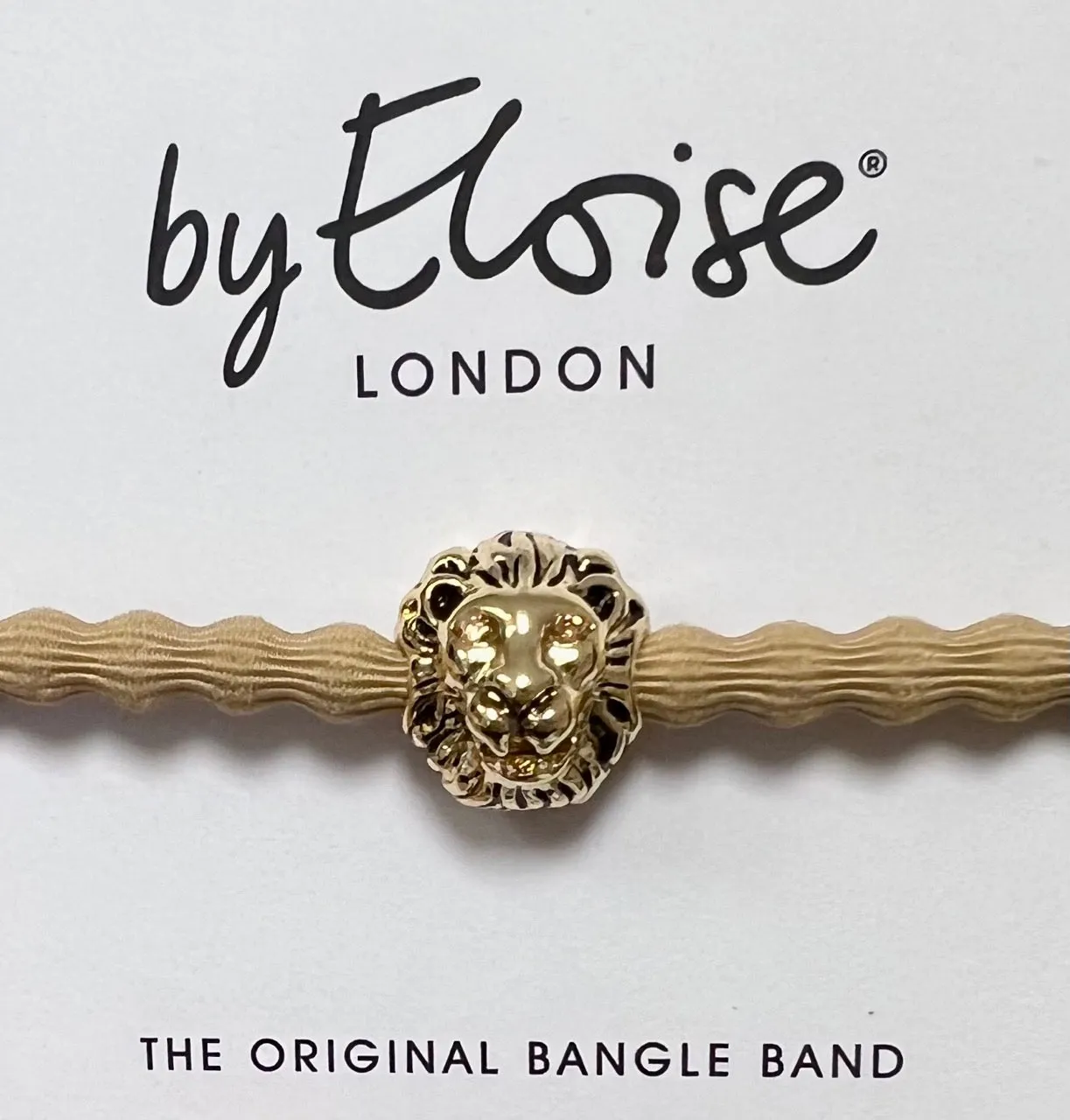 Lion's Head Bling Bangle Band | Camel