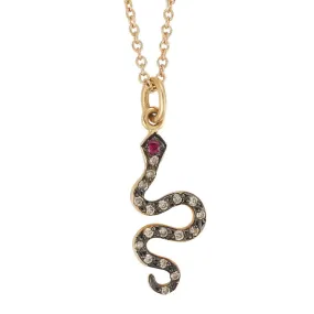 Little Snake Pendant P-Chd-Ru