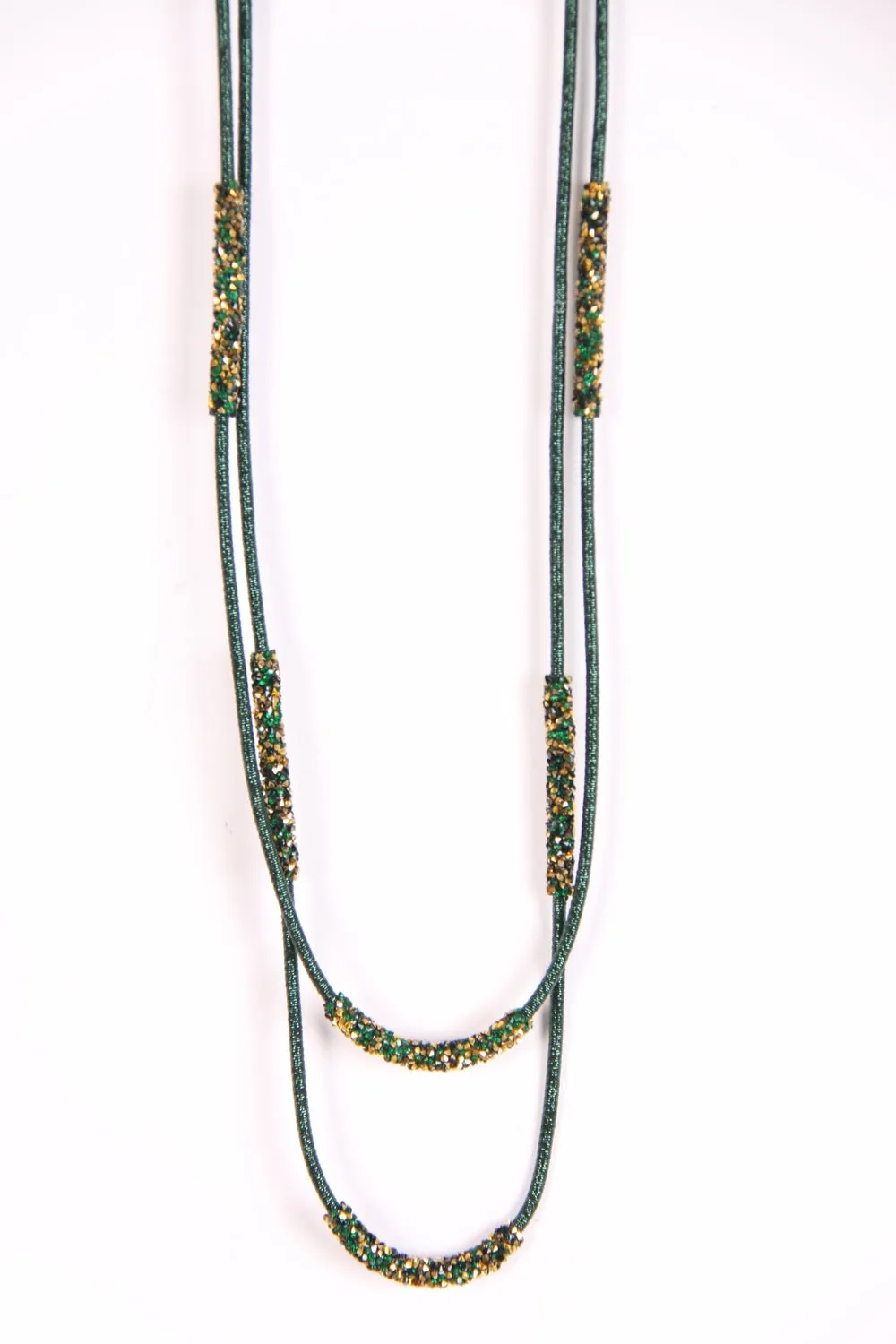 Long Lagen Look Double thread Necklace by Urban Mist