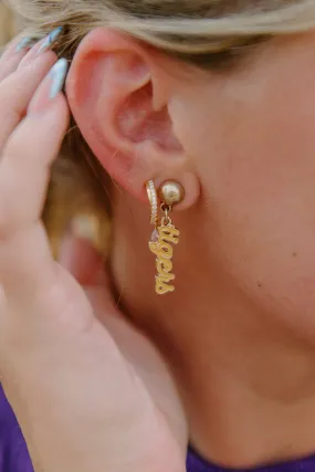 LSU Gold Tigers Drop Earrings