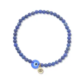 MATI EVIL EYE LAPIS LAZULI GEMSTONE BRACELET