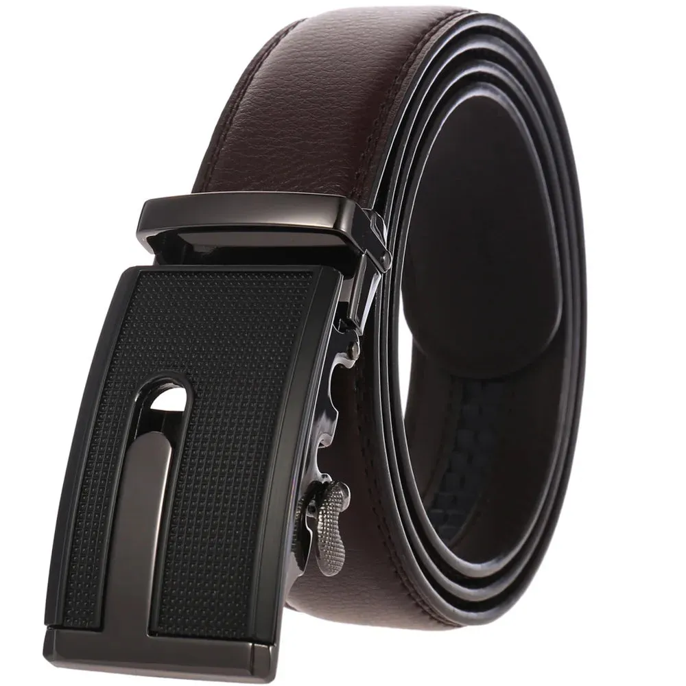 Men's Belts Metal Automatic Buckle Belt for Men Genuine Leather Waist Band Luxury Cowhide High Quality Designer Men's Belt 3.5cm