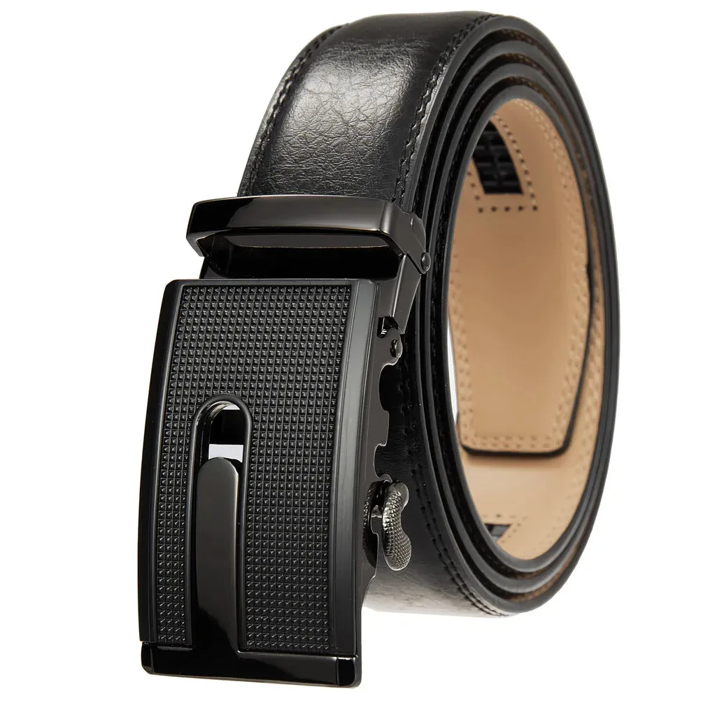 Men's Belts Metal Automatic Buckle Belt for Men Genuine Leather Waist Band Luxury Cowhide High Quality Designer Men's Belt 3.5cm