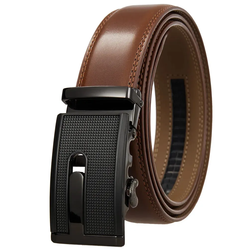 Men's Belts Metal Automatic Buckle Belt for Men Genuine Leather Waist Band Luxury Cowhide High Quality Designer Men's Belt 3.5cm