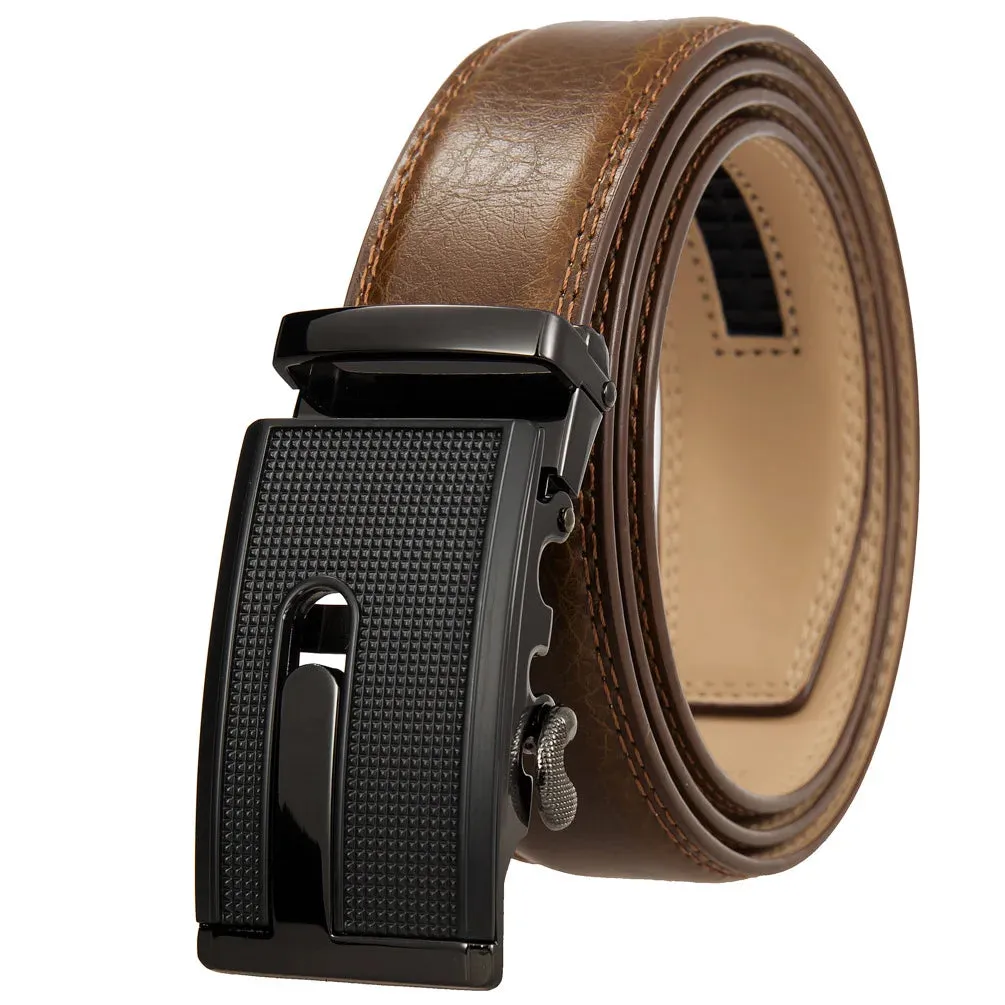 Men's Belts Metal Automatic Buckle Belt for Men Genuine Leather Waist Band Luxury Cowhide High Quality Designer Men's Belt 3.5cm