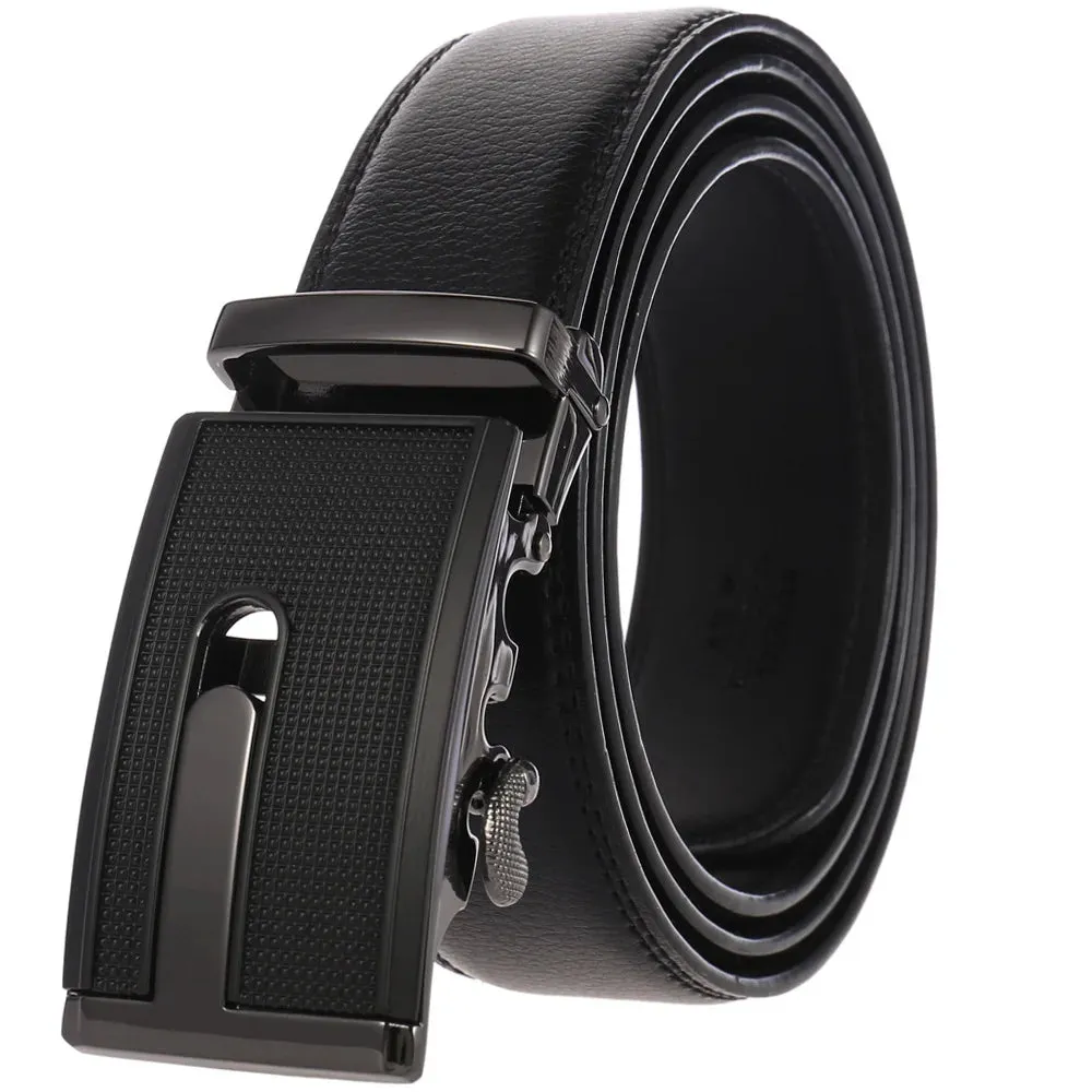 Men's Belts Metal Automatic Buckle Belt for Men Genuine Leather Waist Band Luxury Cowhide High Quality Designer Men's Belt 3.5cm