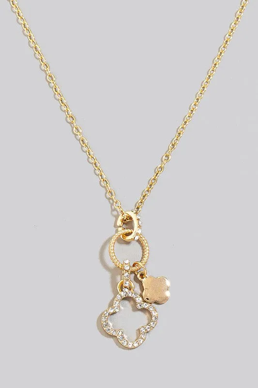 Mini Clover Charm Necklace