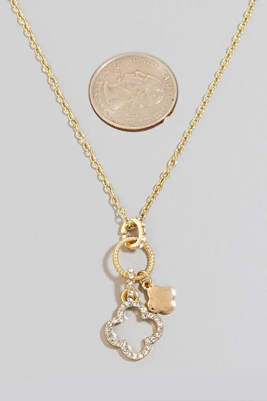 Mini Clover Charm Necklace