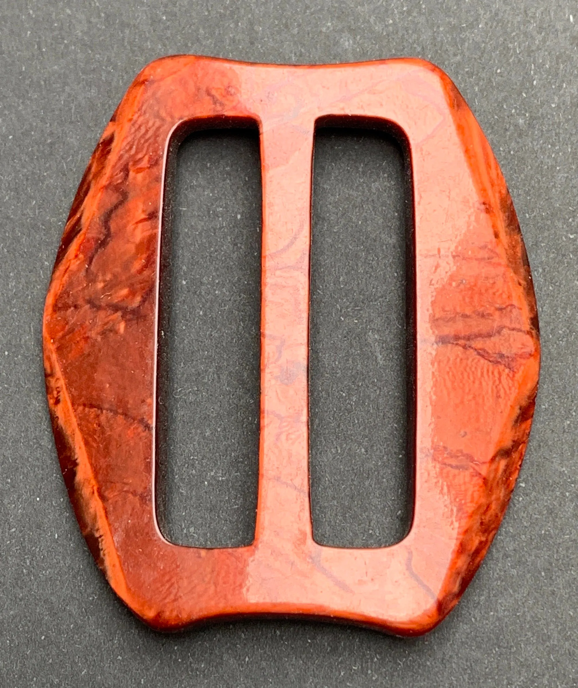 Molten Metallic Copper 1940s  5cm Buckle