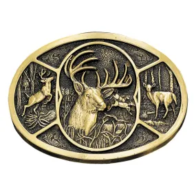 Montana Silversmith Deer Heritage Attitude Belt Buckle