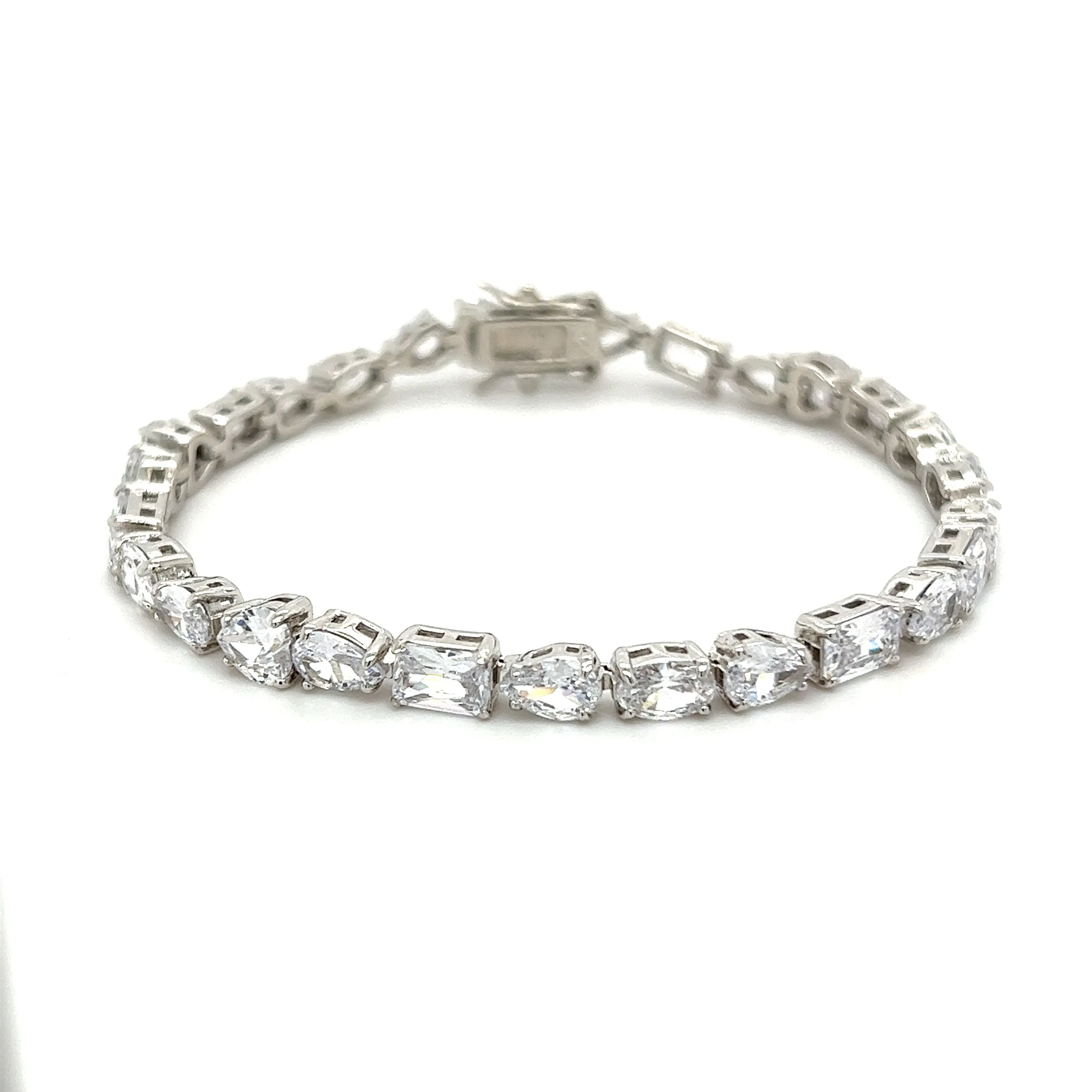 Multishape CZ’s Tennis Bracelet