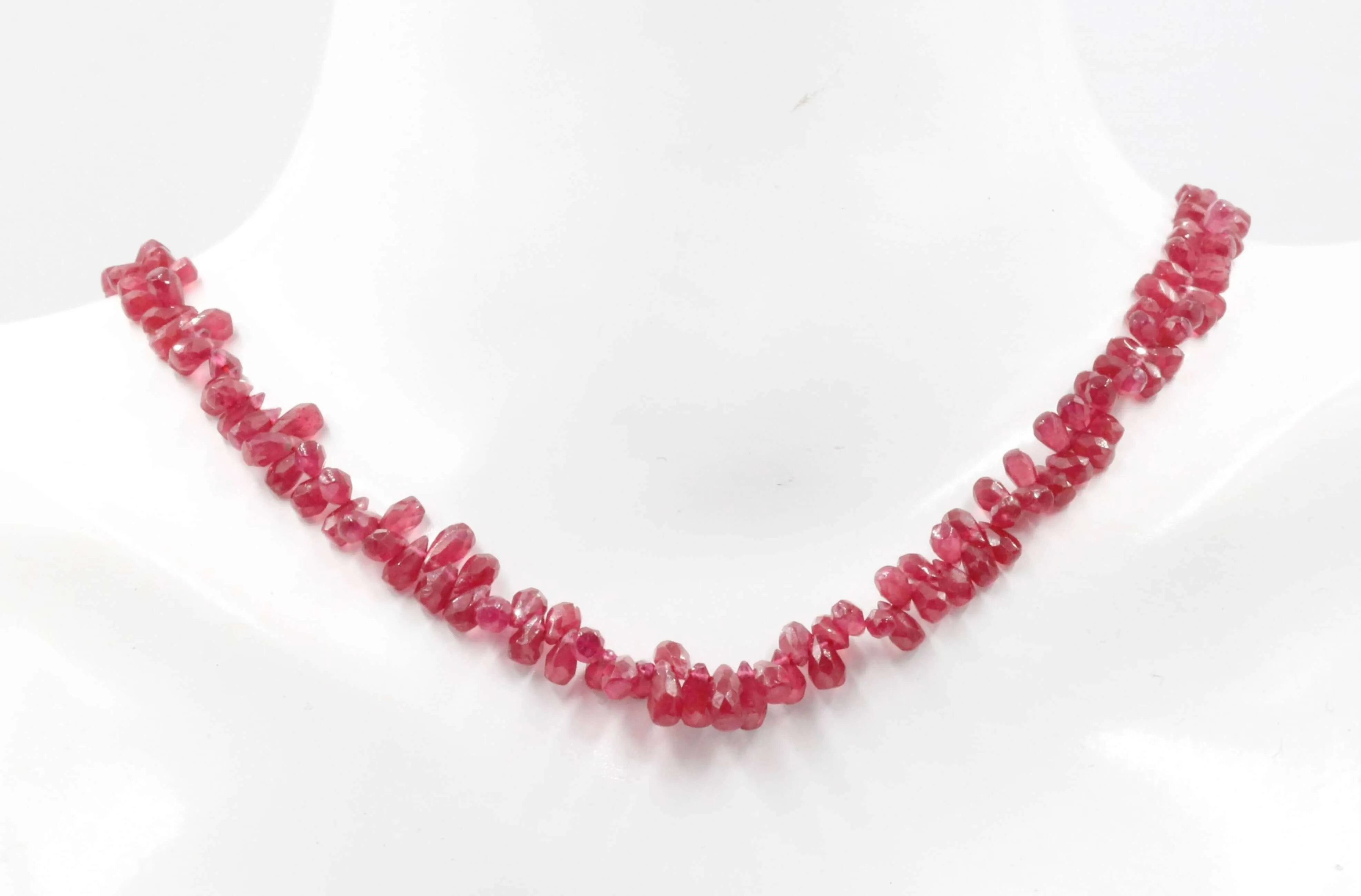 Natural Faceted Ruby Beads Faceted Red Ruby Drops Real Ruby Gem Beads Red Ruby Faceted Beaded Strand Ruby Gemstone Unfinished Strand SKU: 6142968