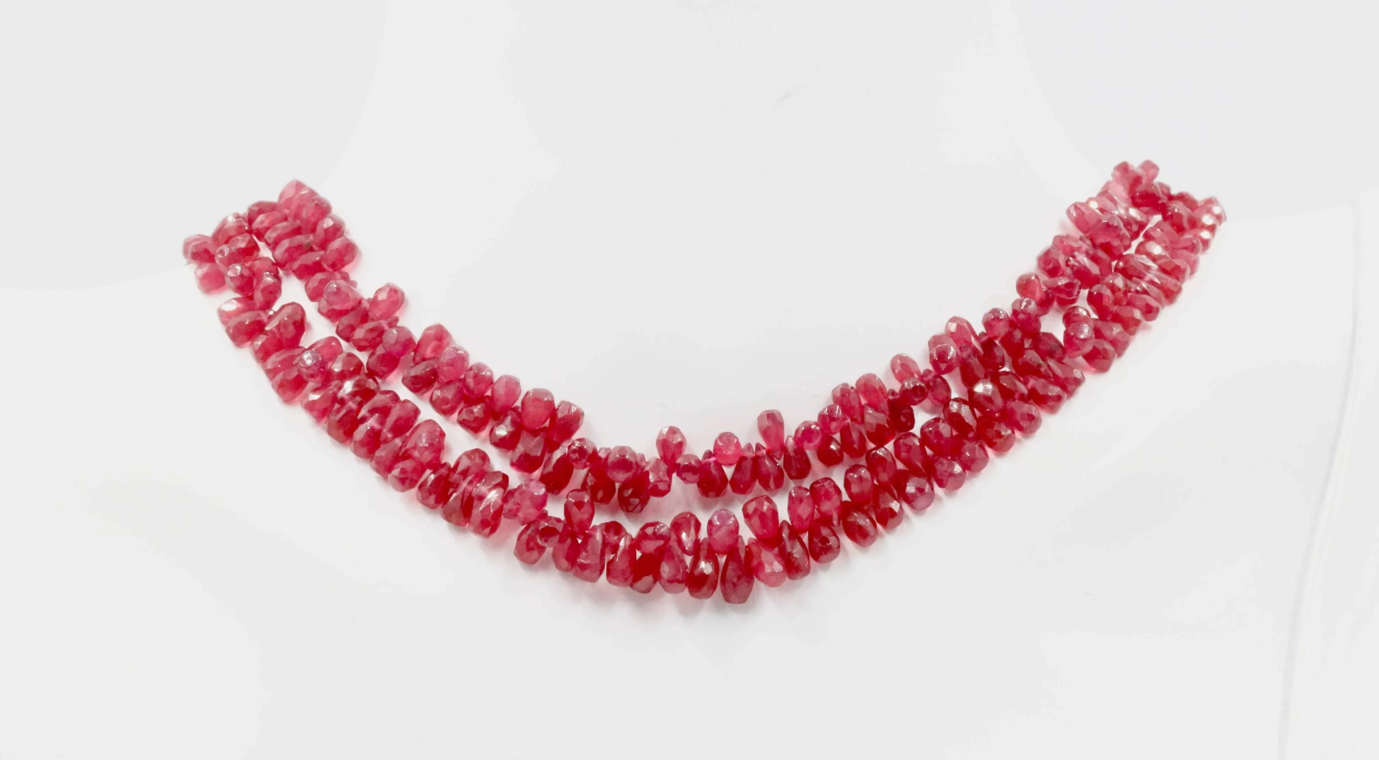 Natural Faceted Ruby Beads Faceted Red Ruby Drops Real Ruby Gem Beads Red Ruby Faceted Beaded Strand Ruby Gemstone Unfinished Strand SKU: 6142968