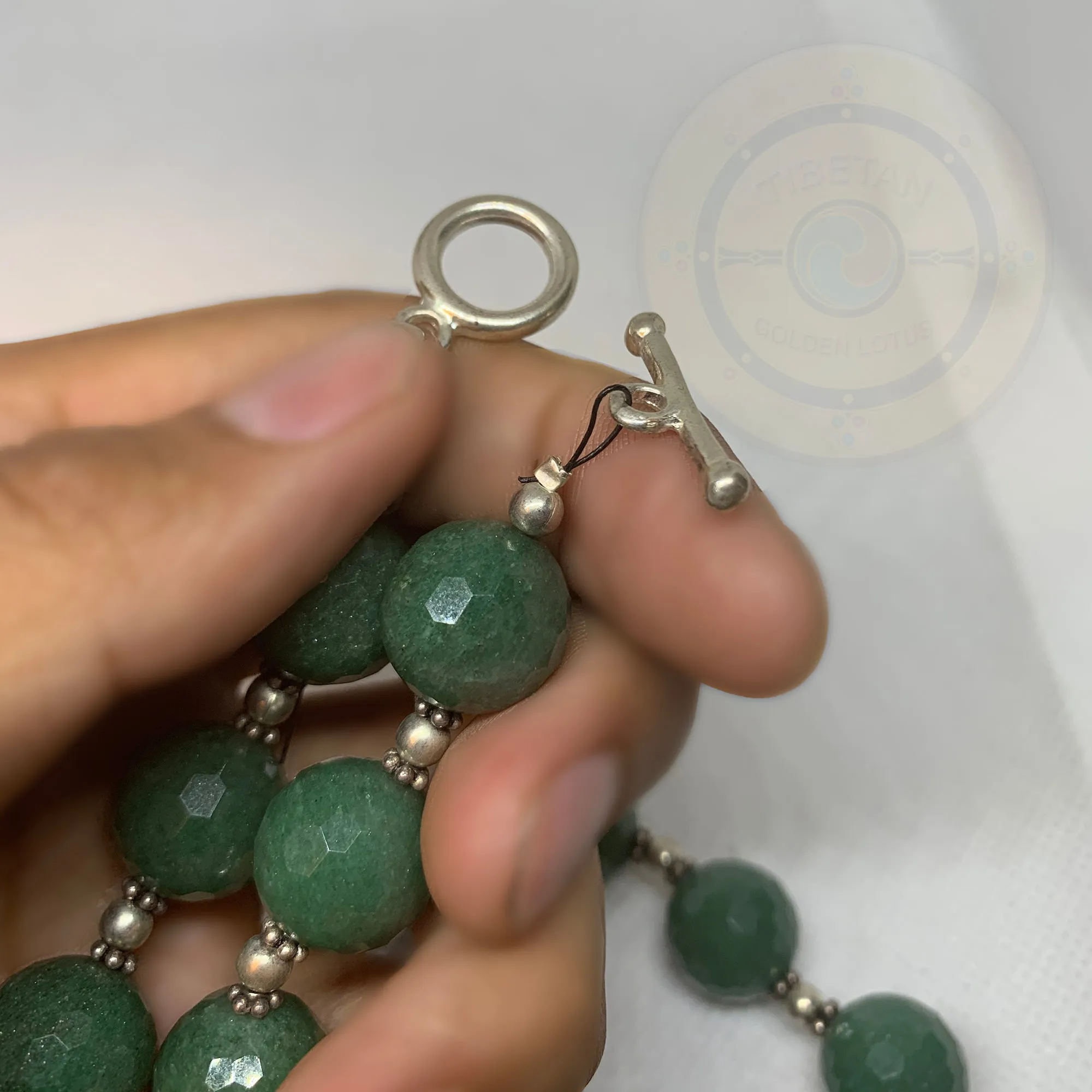 Natural Green Aventurine Gemstone Beads Necklace