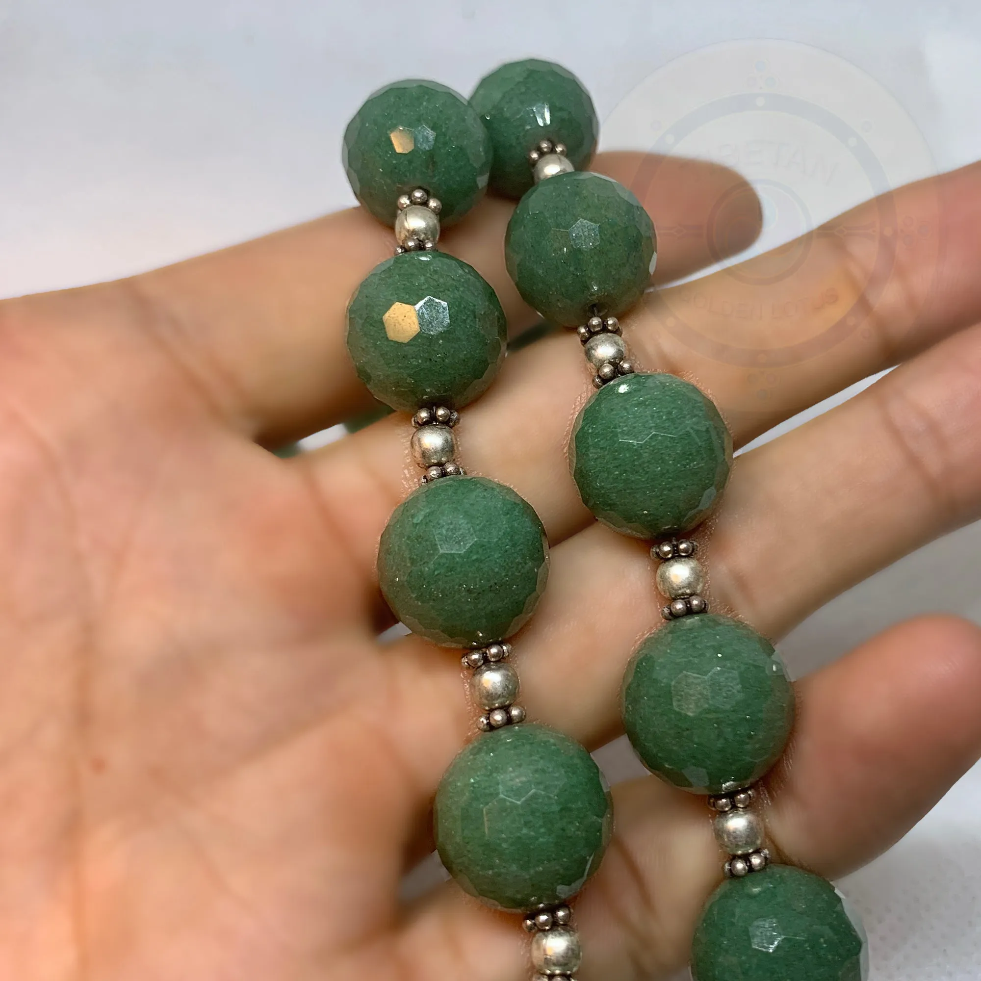 Natural Green Aventurine Gemstone Beads Necklace