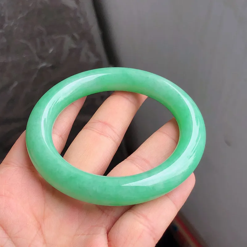 Natural Jade Bangle Jadeite Bangle Internal Diameter 56.6mm NBE087