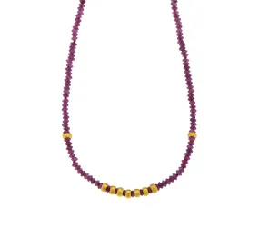 Nava Zahavi Raw Ruby Necklace