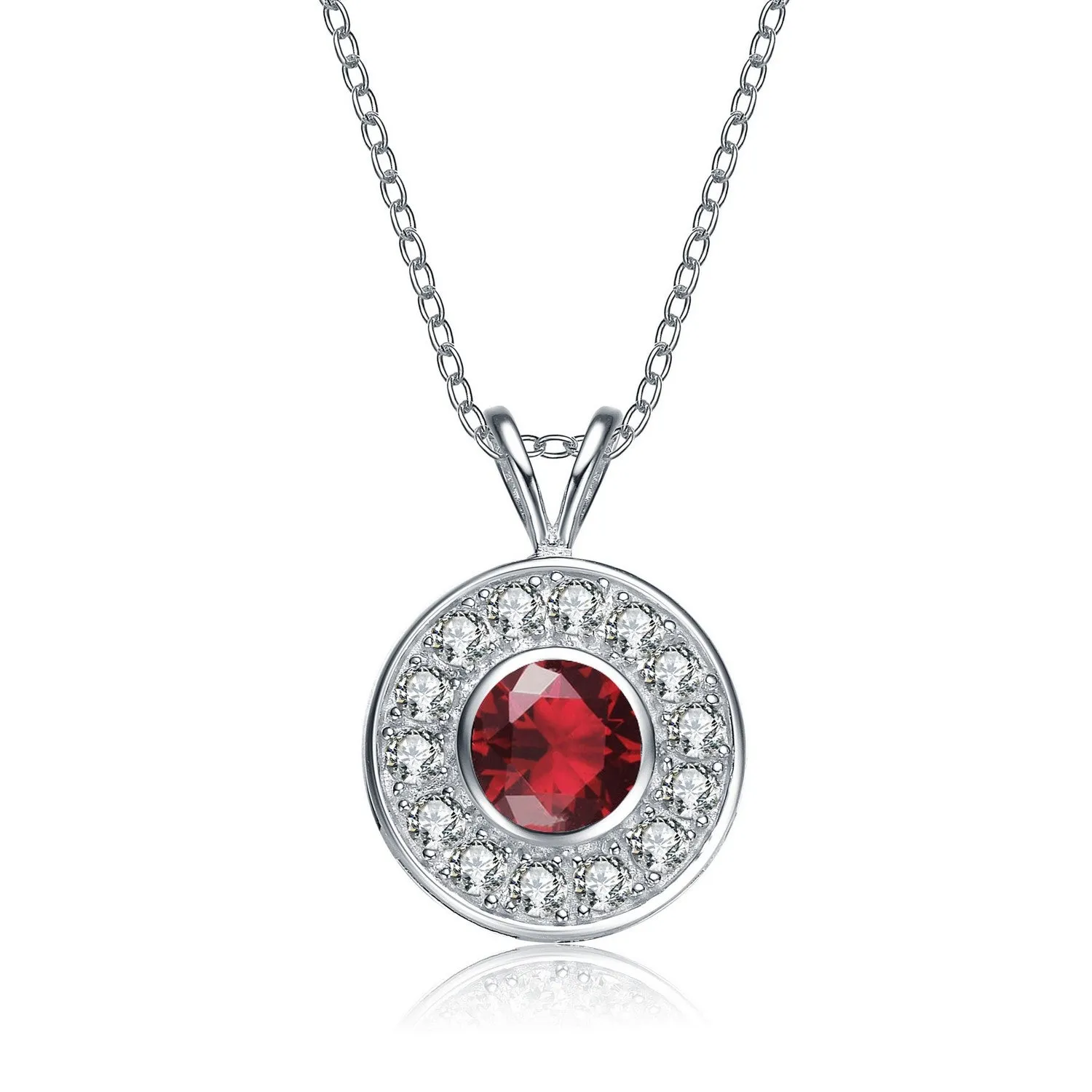 Noelle Red Round Necklace