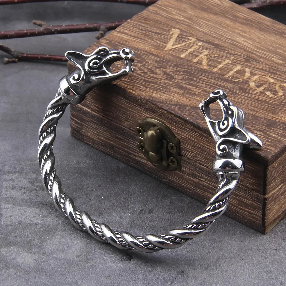 Nordic Norse Wolf Viking Bracelet