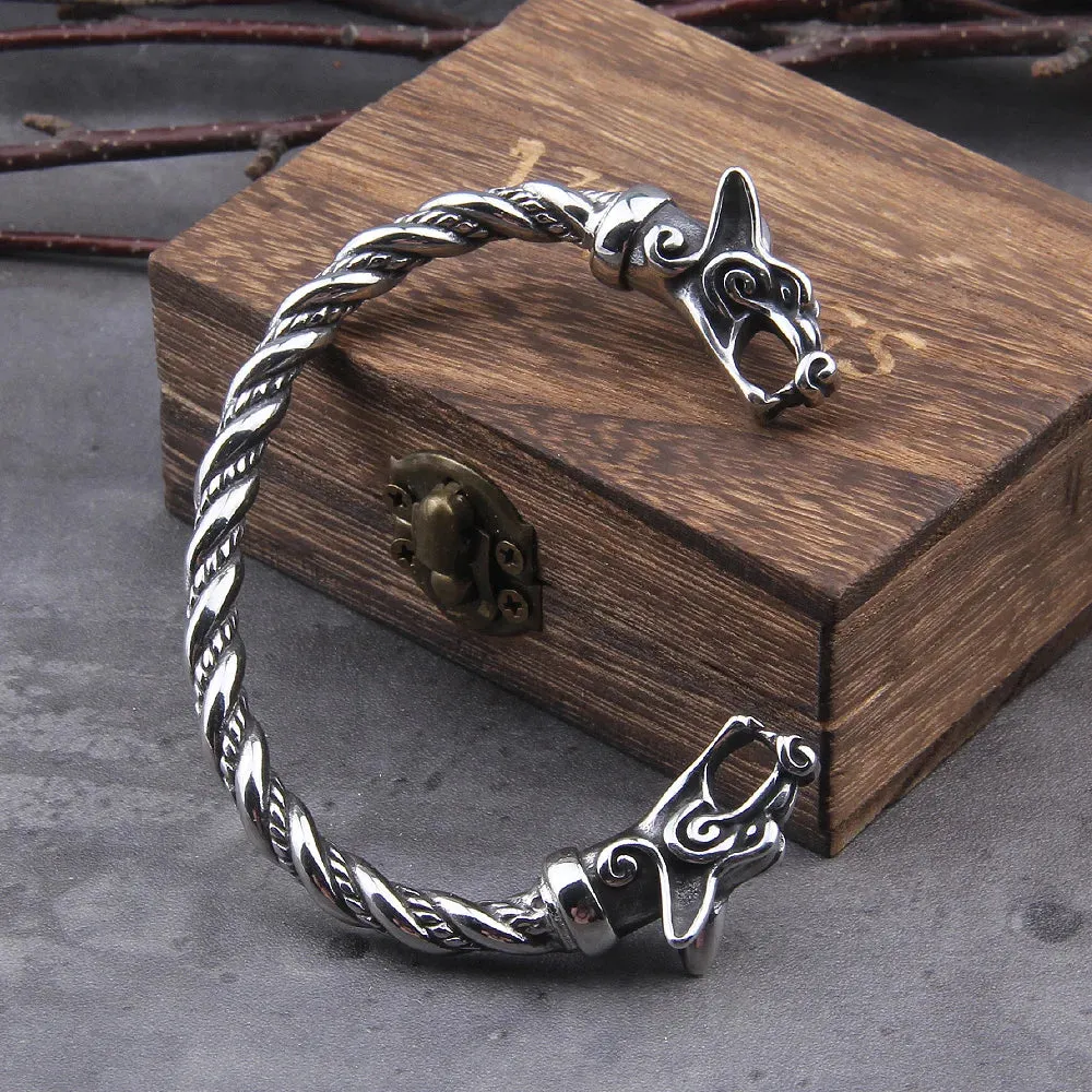 Nordic Norse Wolf Viking Bracelet