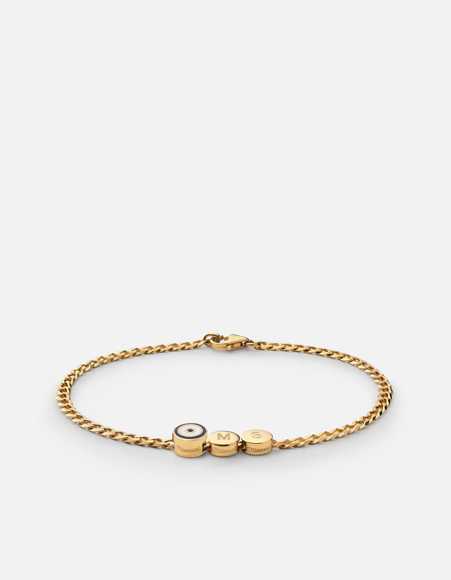 Opus Sapphire Type Chain Bracelet, Gold Vermeil/Blue