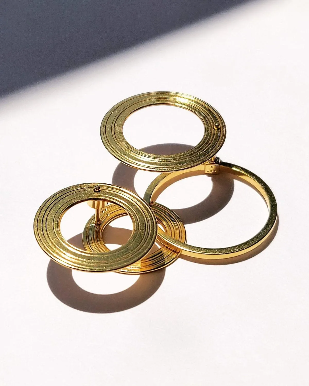 Orbit 4: Gold Earrings