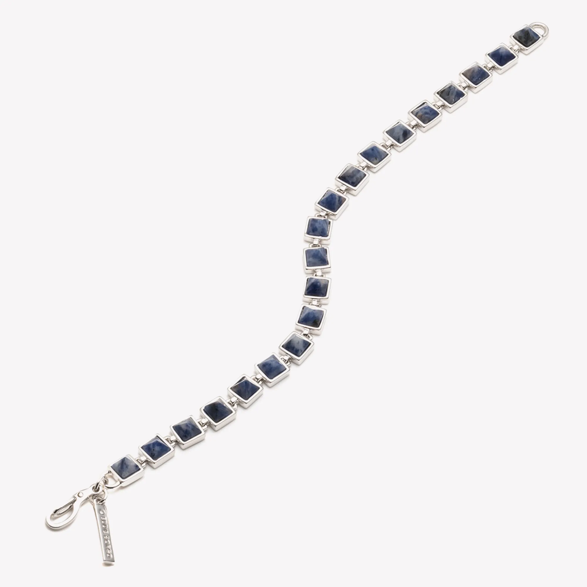 PYRAMID TENNIS BRACELET - LAPIS LAZULI