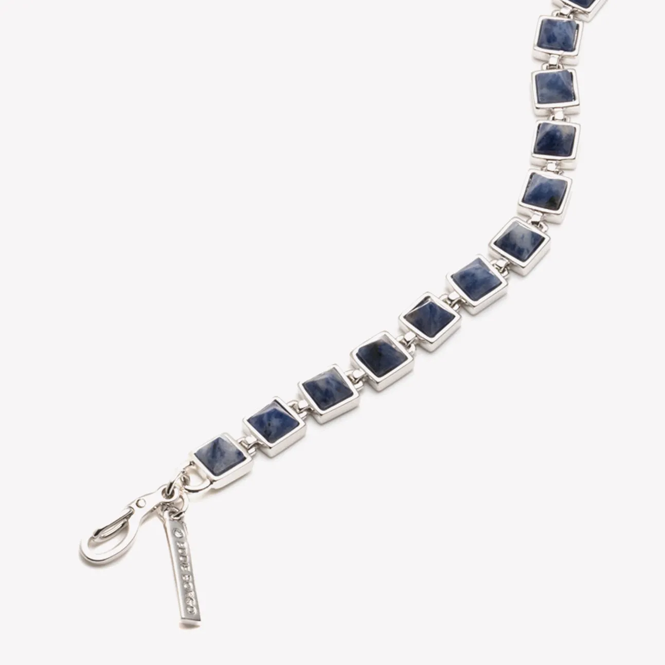 PYRAMID TENNIS BRACELET - LAPIS LAZULI