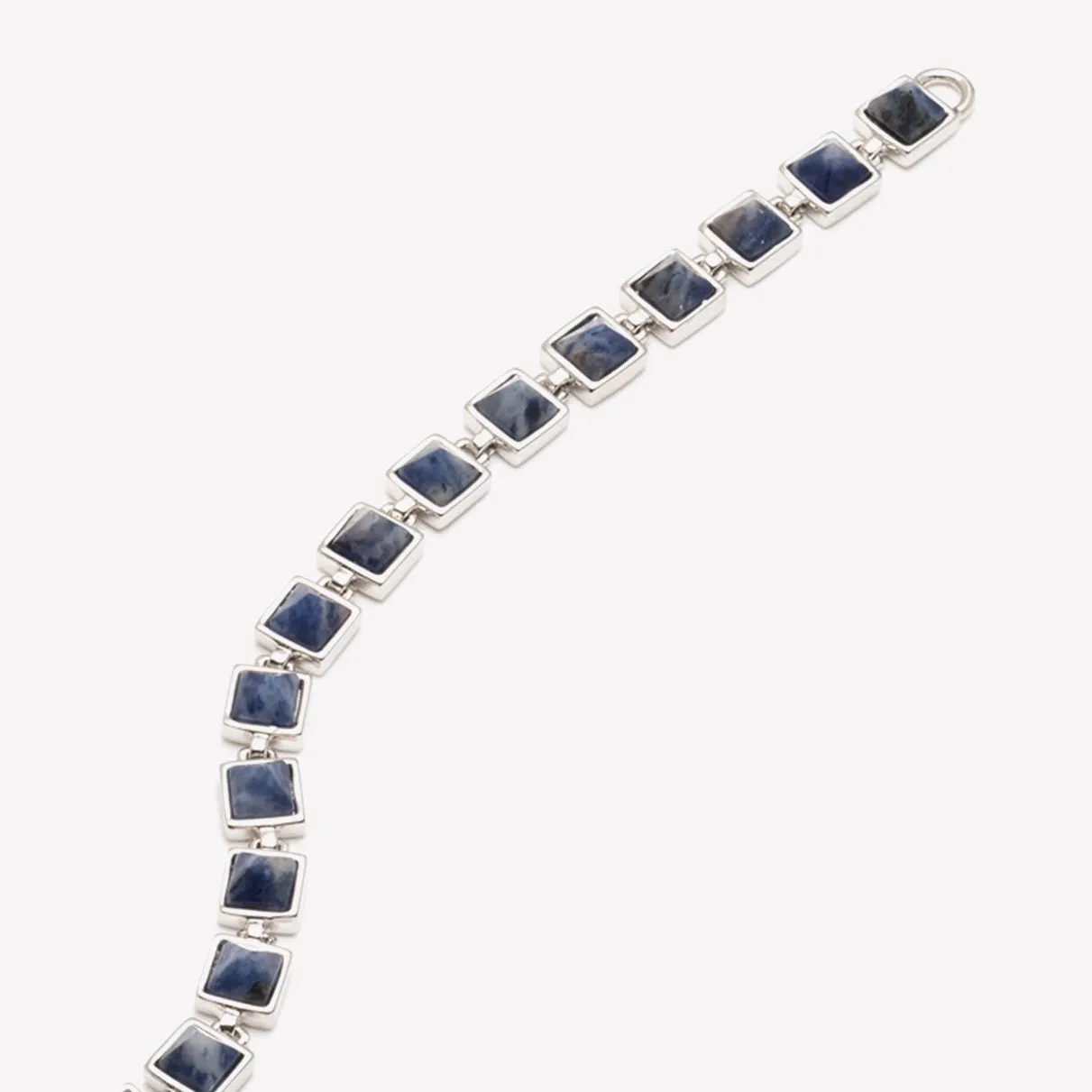 PYRAMID TENNIS BRACELET - LAPIS LAZULI