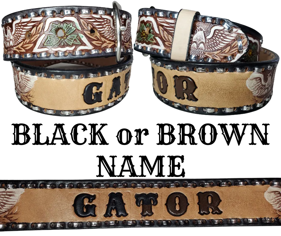 "The Dimestore Cowboy" Name Leather Belt