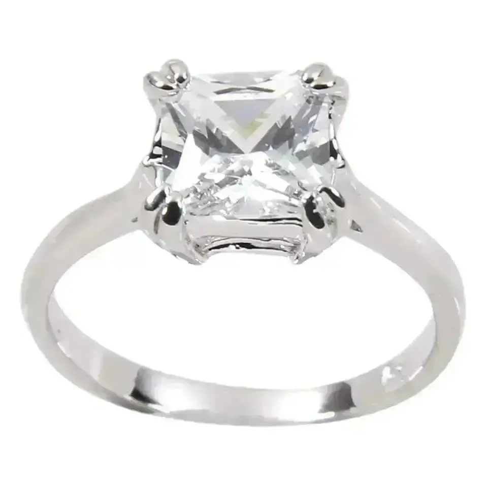 Radiant Charm 1.08 Carat Princess Cut Diamond Solitaire Ring