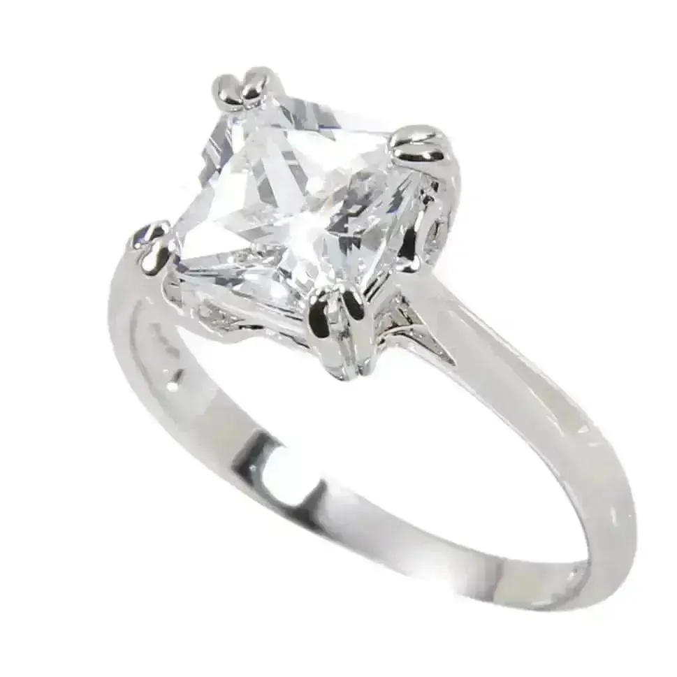 Radiant Charm 1.08 Carat Princess Cut Diamond Solitaire Ring