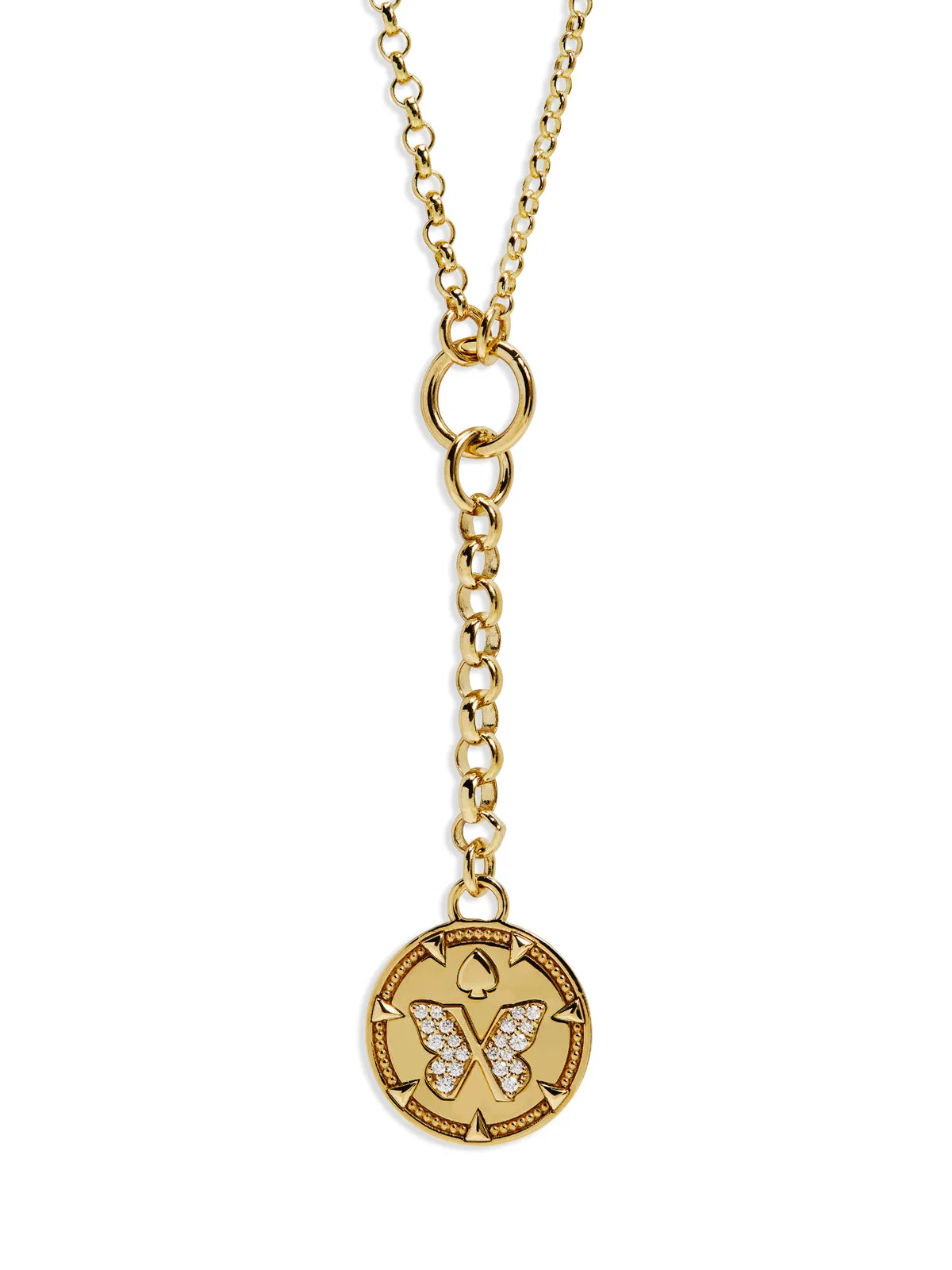 Reverie Small Mixed Belcher Yellow Gold Necklace