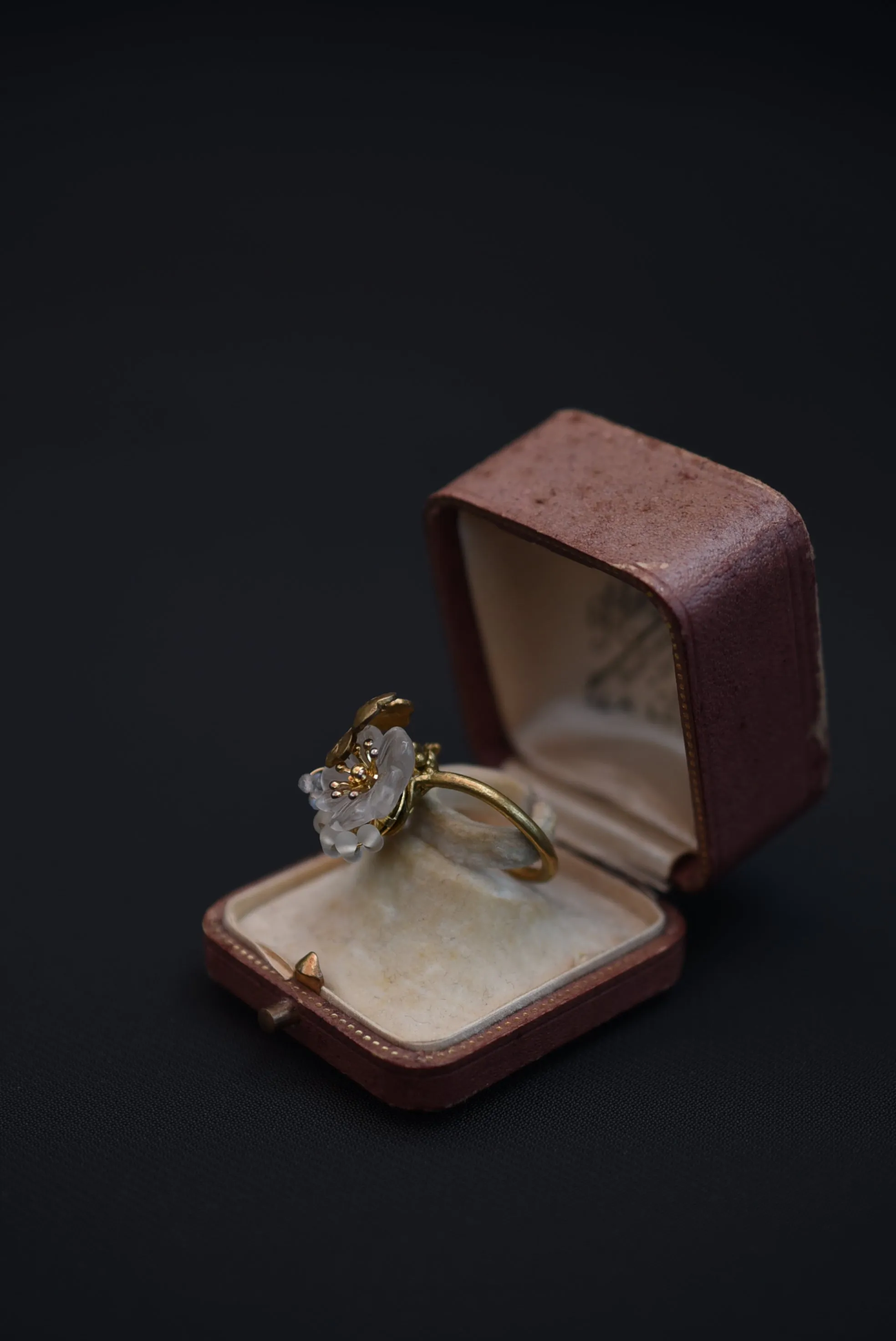 ring Franch crystal vintage 1960'S【Limited item　One-of-a-kind】