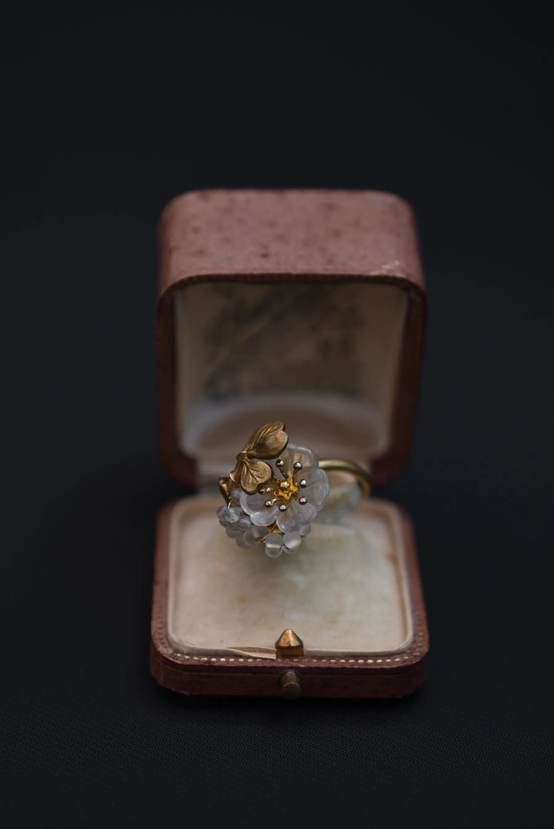 ring Franch crystal vintage 1960'S【Limited item　One-of-a-kind】